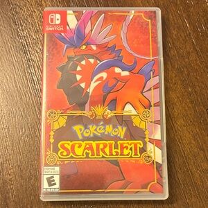 Nintendo Pokemon Scarlet Game - Red and Orange
